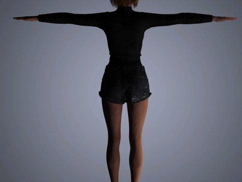 Emma Stone Character 3D 模型