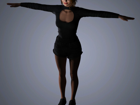 Emma Stone Character 3D 模型