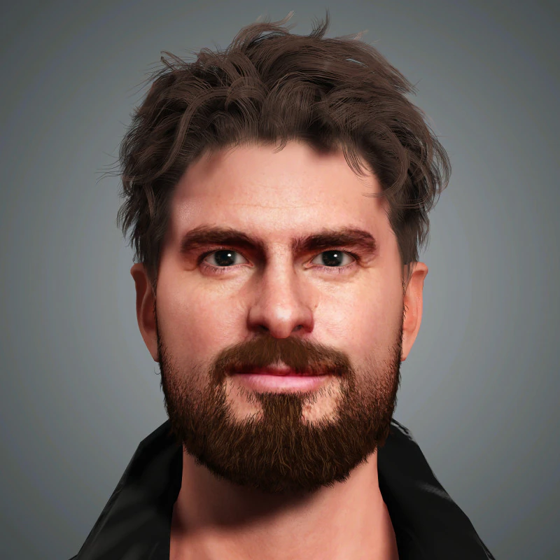 Andrew Garfield Character 3D Model .c4d .max .obj .3ds .fbx .stl .blend