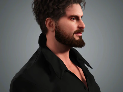 Andrew Garfield Character 3D Model
