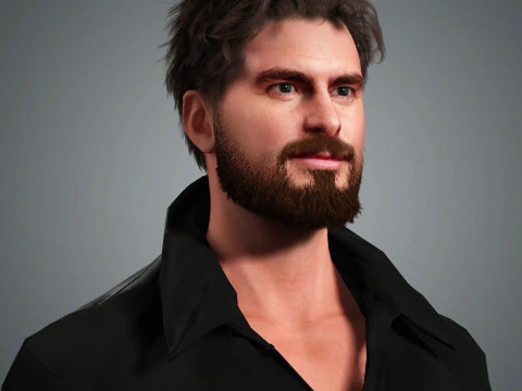 Andrew Garfield Character 3D Model