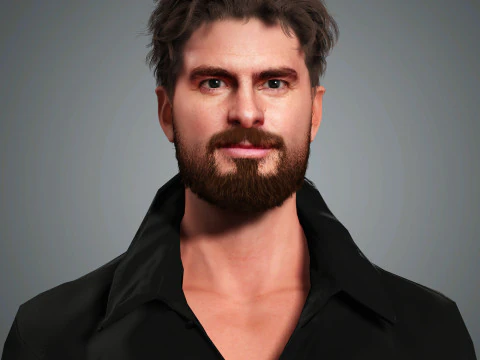 Andrew Garfield Character 3D Model
