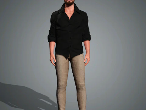 Andrew Garfield Character 3D Model