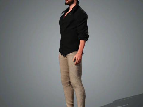 Andrew Garfield Character 3D Model