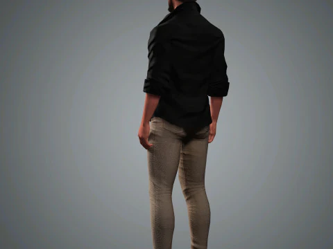 Andrew Garfield Character 3D Model