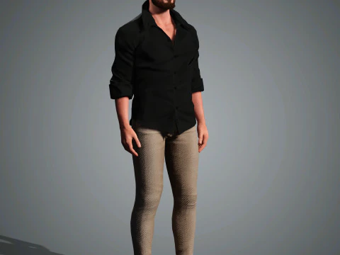 Andrew Garfield Character 3D Model