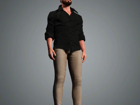 Andrew Garfield Character 3D Model