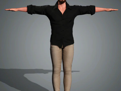 Andrew Garfield Character 3D Model