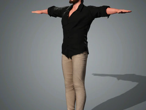 Andrew Garfield Character 3D Model