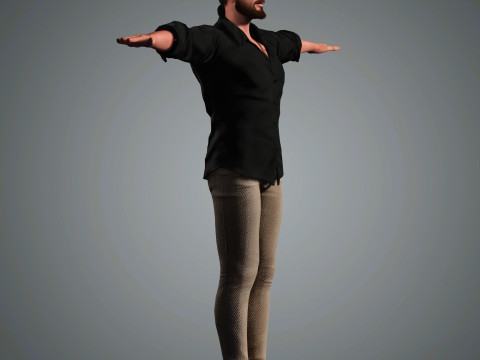 Andrew Garfield Character 3D 模型
