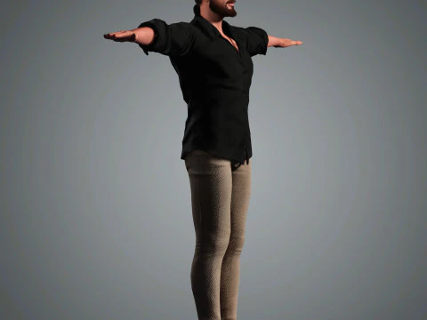 Andrew Garfield Character 3D Model