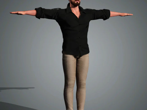 Andrew Garfield Character 3D Model
