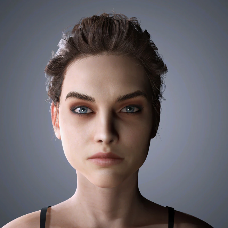 Barbara Palvin Character Low-poly 3D Model .c4d .max .obj .3ds .fbx .stl .blend 