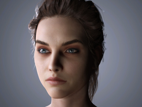 Barbara Palvin Character Low-poly 3D मॉडल