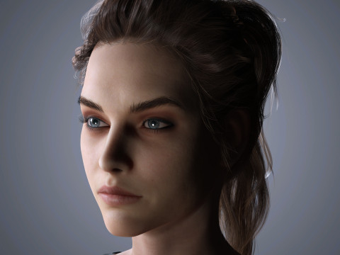 Barbara Palvin Character Low-poly 3D मॉडल