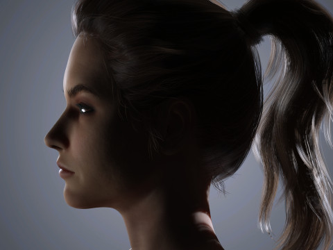 Barbara Palvin Character Low-poly 3D मॉडल