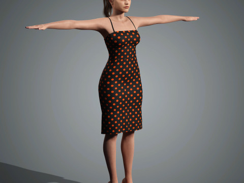 Barbara Palvin Character Low-poly 3D मॉडल