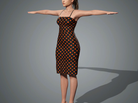 Barbara Palvin Character Low-poly 3D मॉडल