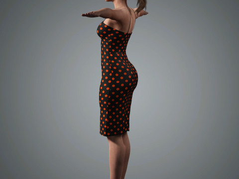 Barbara Palvin Character Low-poly 3D मॉडल