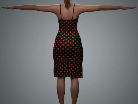 Barbara Palvin Character Low-poly 3D Model