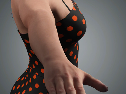 Barbara Palvin Character Low-poly 3D मॉडल