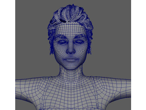 Barbara Palvin Character Low-poly 3D मॉडल