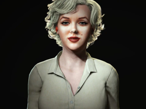 Marilyn Monroe Character 3D Model