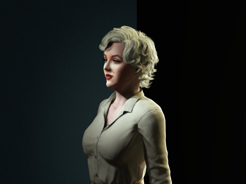 Marilyn Monroe Character Modello 3D
