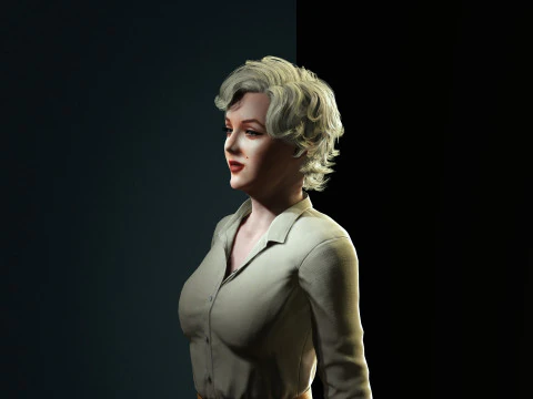 Marilyn Monroe Character 3D Model