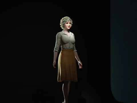 Marilyn Monroe Character 3D Model