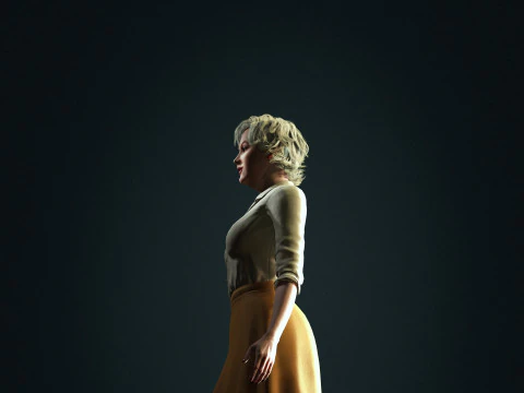Marilyn Monroe Character 3D Model
