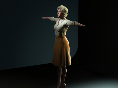 Marilyn Monroe Character Modello 3D
