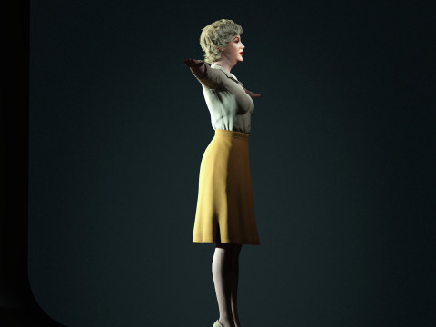 Marilyn Monroe Character Modello 3D