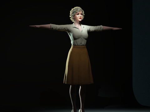 Marilyn Monroe Character Modello 3D