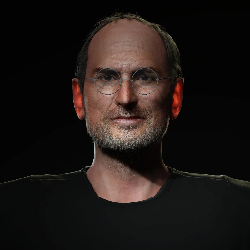 Steve Jobs Character 3D Model .c4d .max .obj .3ds .fbx .stl .blend 