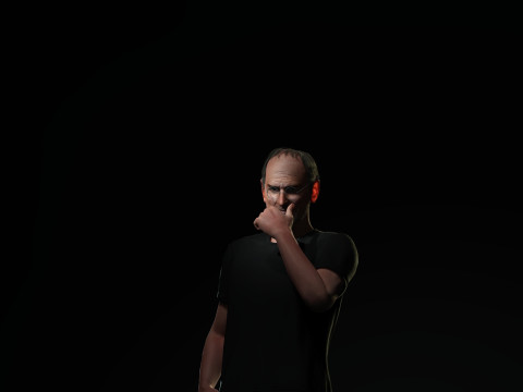 Steve Jobs Character Model 3D