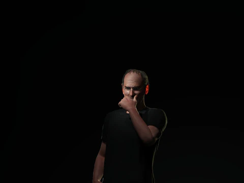 Steve Jobs Character 3D Model