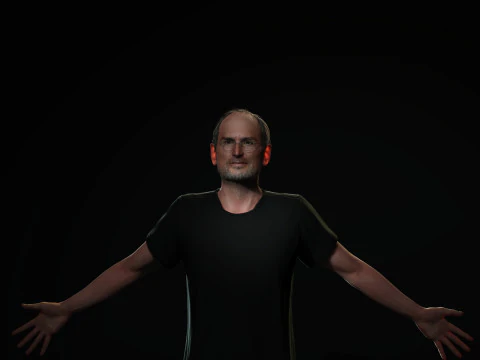 Steve Jobs Character 3D Model