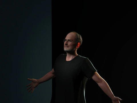 Steve Jobs Character 3D Model