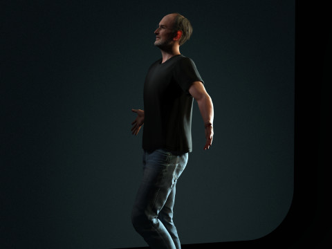 Steve Jobs Character Model 3D