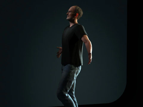 Steve Jobs Character 3D Model