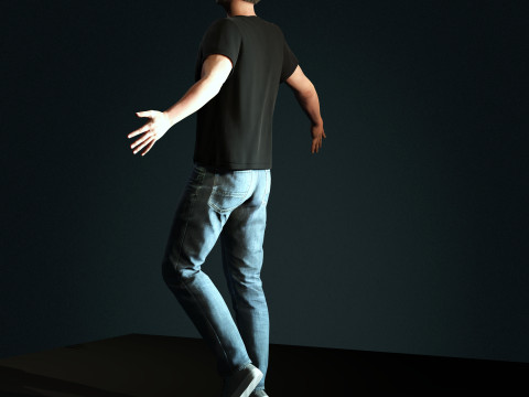 Steve Jobs Character Model 3D