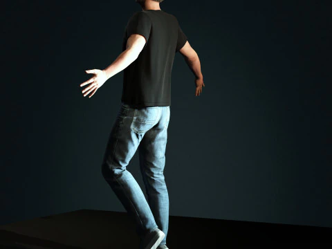 Steve Jobs Character 3D Model