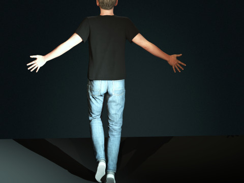 Steve Jobs Character Model 3D