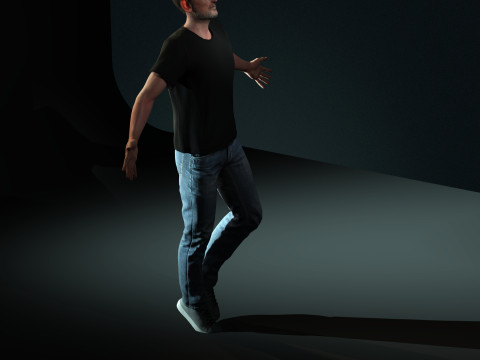 Steve Jobs Character Model 3D