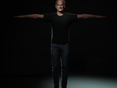 Steve Jobs Character Model 3D