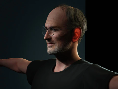 Steve Jobs Character 3D Model
