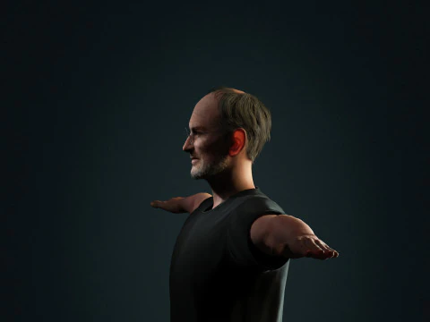 Steve Jobs Character 3D Model