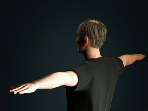 Steve Jobs Character 3D Model