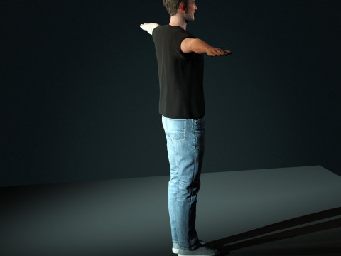 Steve Jobs Character Model 3D